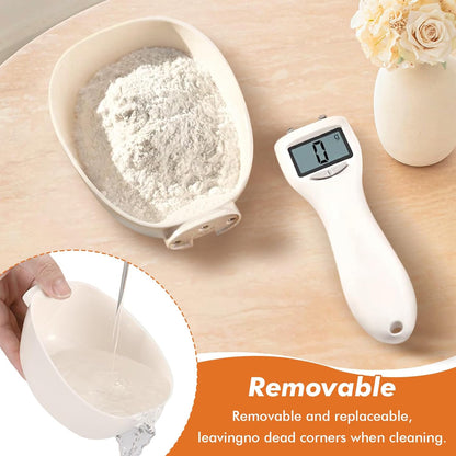 2Pcs Digital Measuring Spoon,Digital Spoon Scale with LCD Screen Display, Digital Food Spoon Scale, Electronic Measuring Spoon for Kitchen Gadgets and Daily Meals