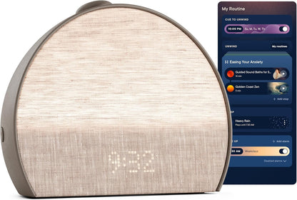 Restore 3 Sunrise Alarm Clock, Sound Machine, Smart Light (Putty) - White Noise, Screen-Free Sleep Routine