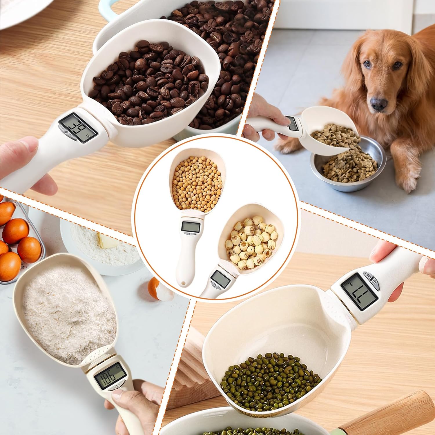 2Pcs Digital Measuring Spoon,Digital Spoon Scale with LCD Screen Display, Digital Food Spoon Scale, Electronic Measuring Spoon for Kitchen Gadgets and Daily Meals